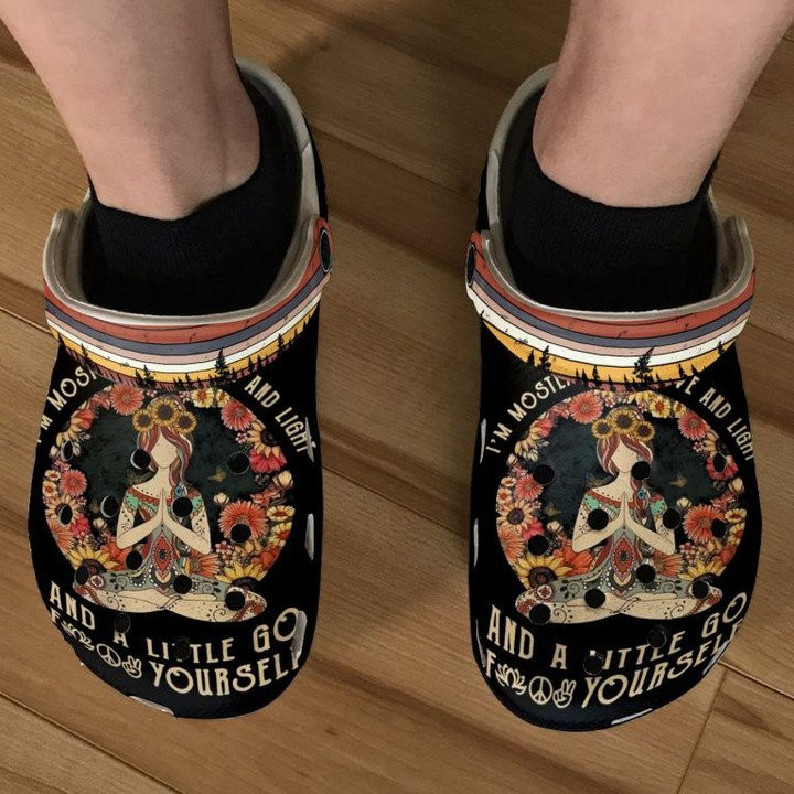 Yoga Hippie Girl Clogs Crocs Shoes Gift For Girls Women HYoga