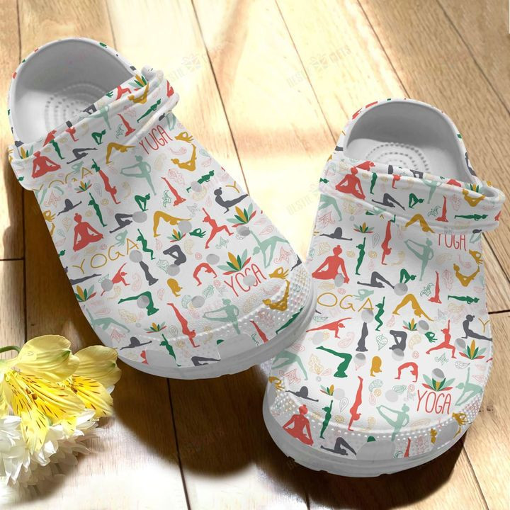 Yoga White Sole Yoga Girls Crocs Classic Clogs Shoes