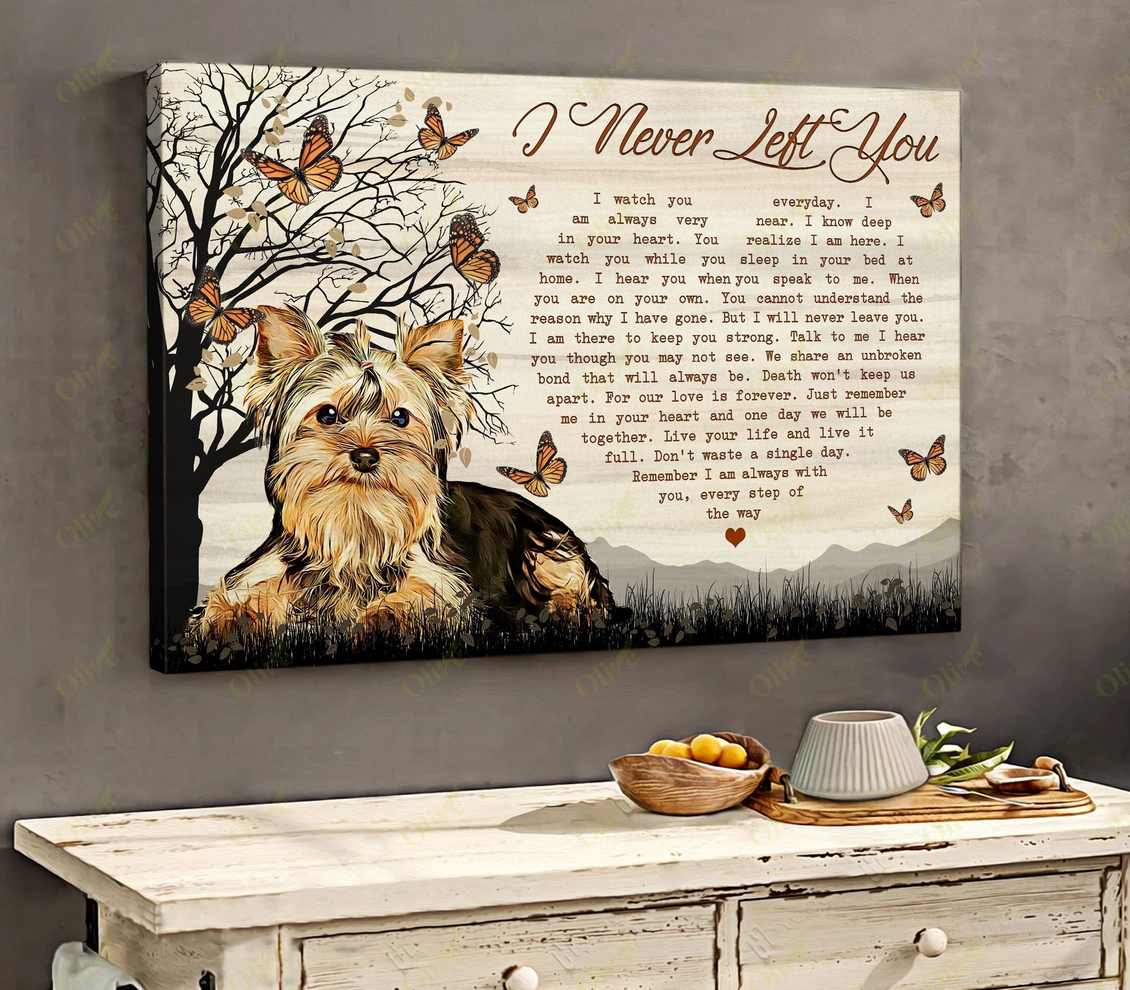 Yorkshire - I Am Always With You Poster And Canvas Art Wall Decor