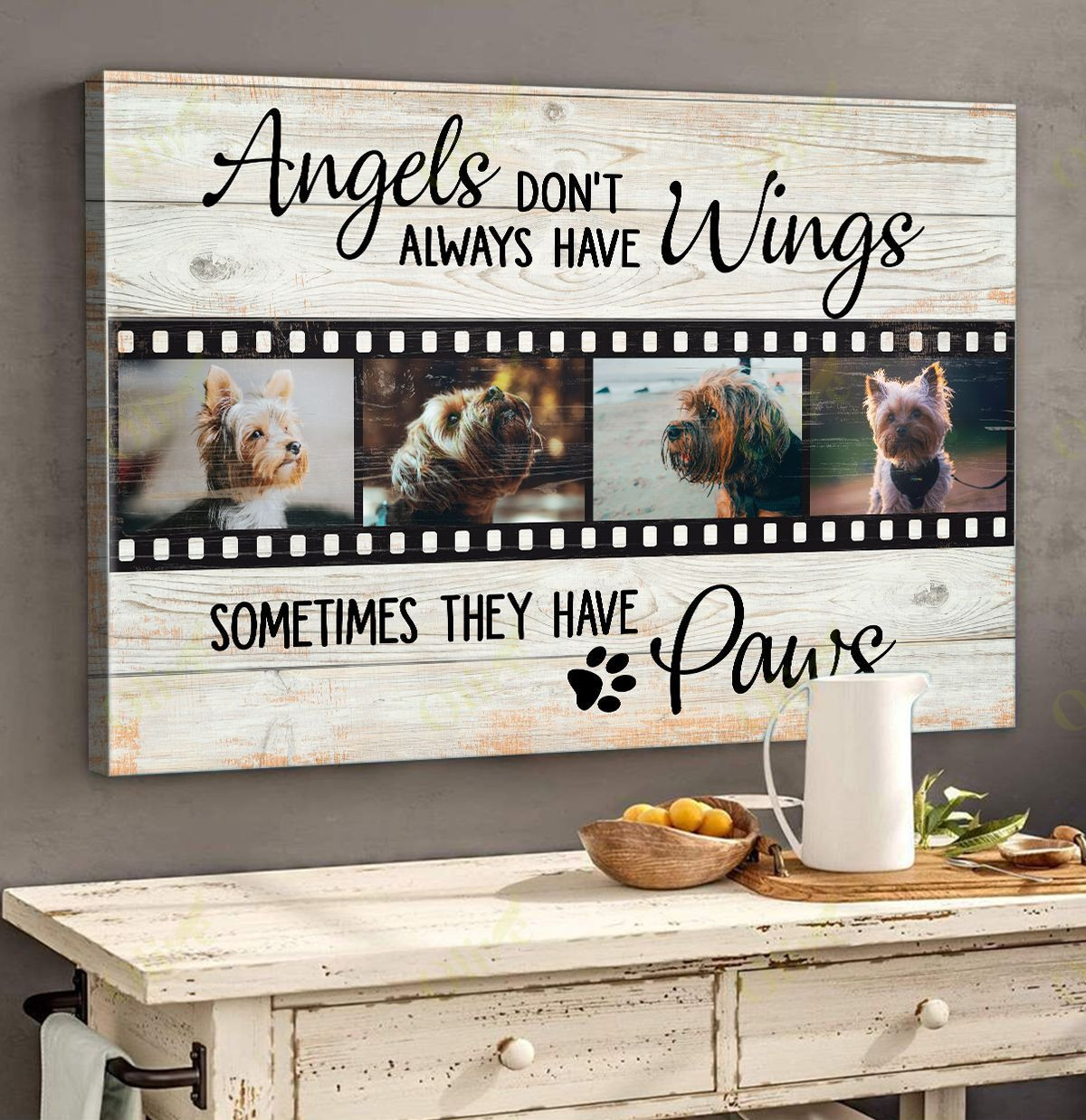 Yorkshire Terrier - Angels Have Paws Poster And Canvas Art Wall Decor