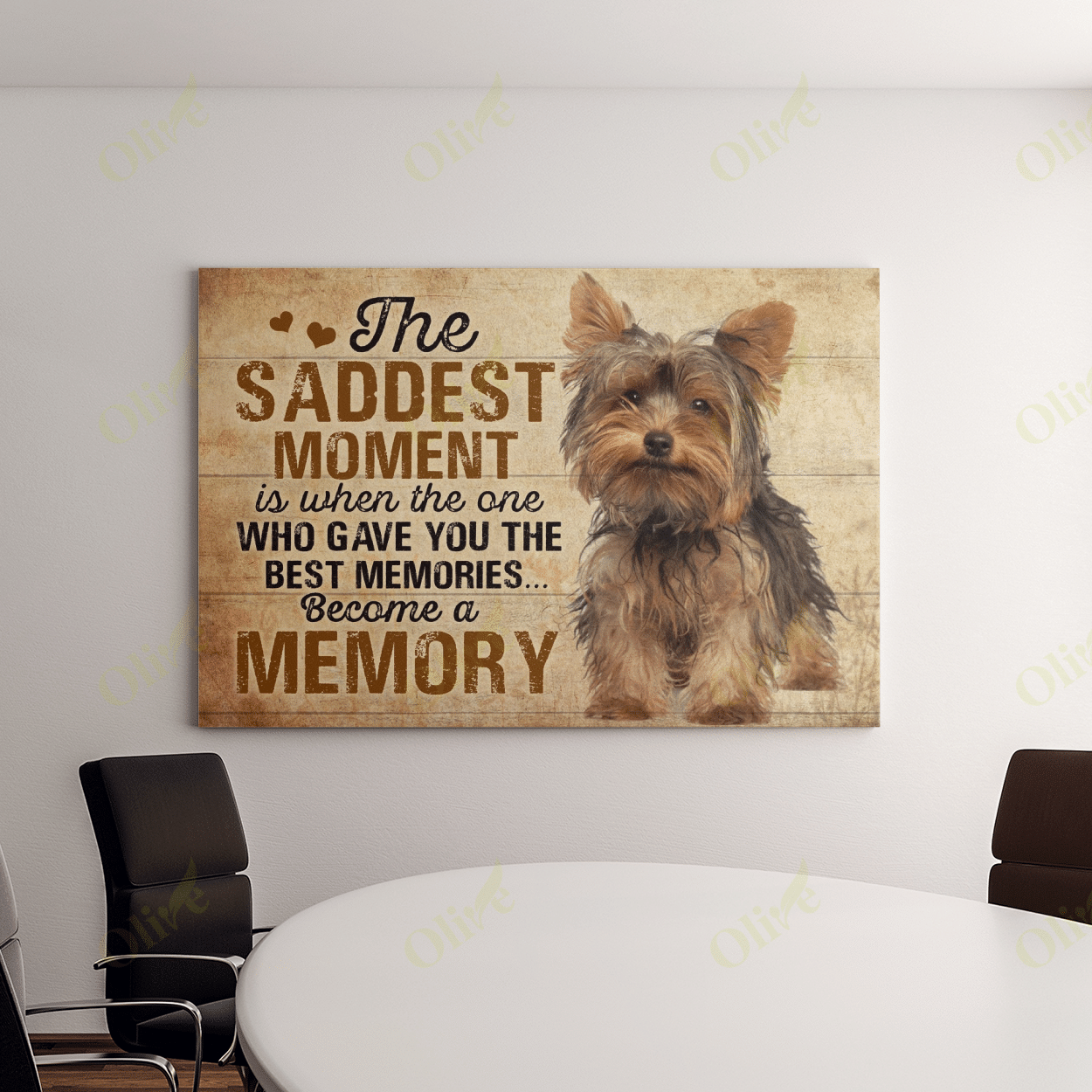 Yorkshire Terrier - Memory With You Poster And Canvas Art Wall Decor