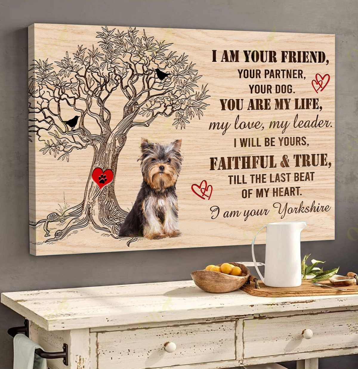 Yorkshire Terrier - You're My Life Poster And Canvas Art Wall Decor