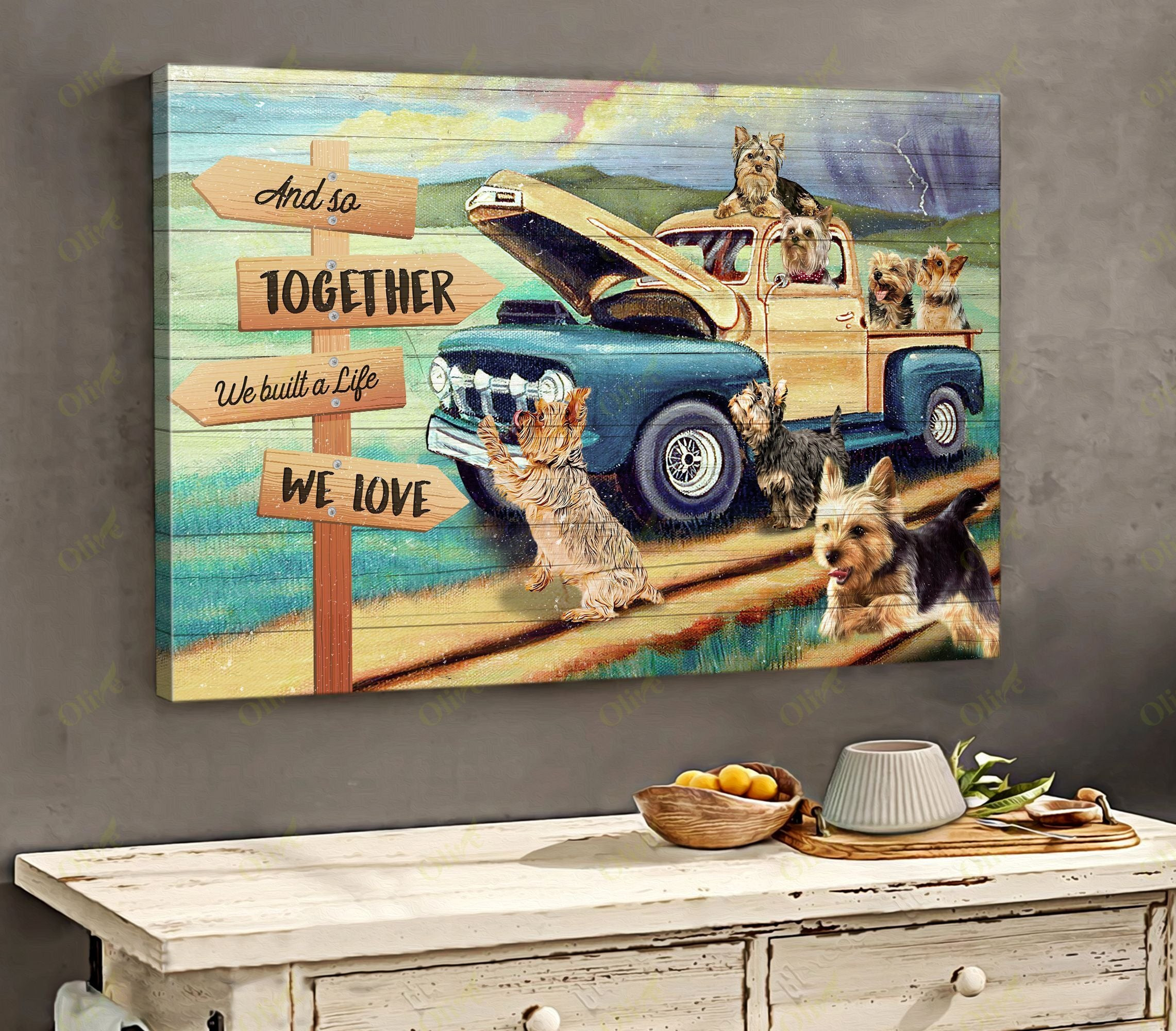 Yorkshire - Together We Are Happy Poster And Canvas Art Wall Decor