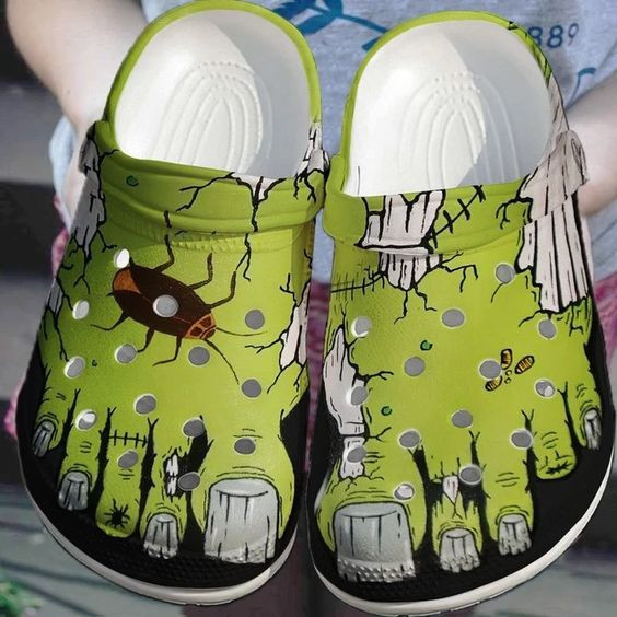 Zombie Feet For Mens And Womens Classic Water Rubber Crocs Clog Shoes Comfy Footwear