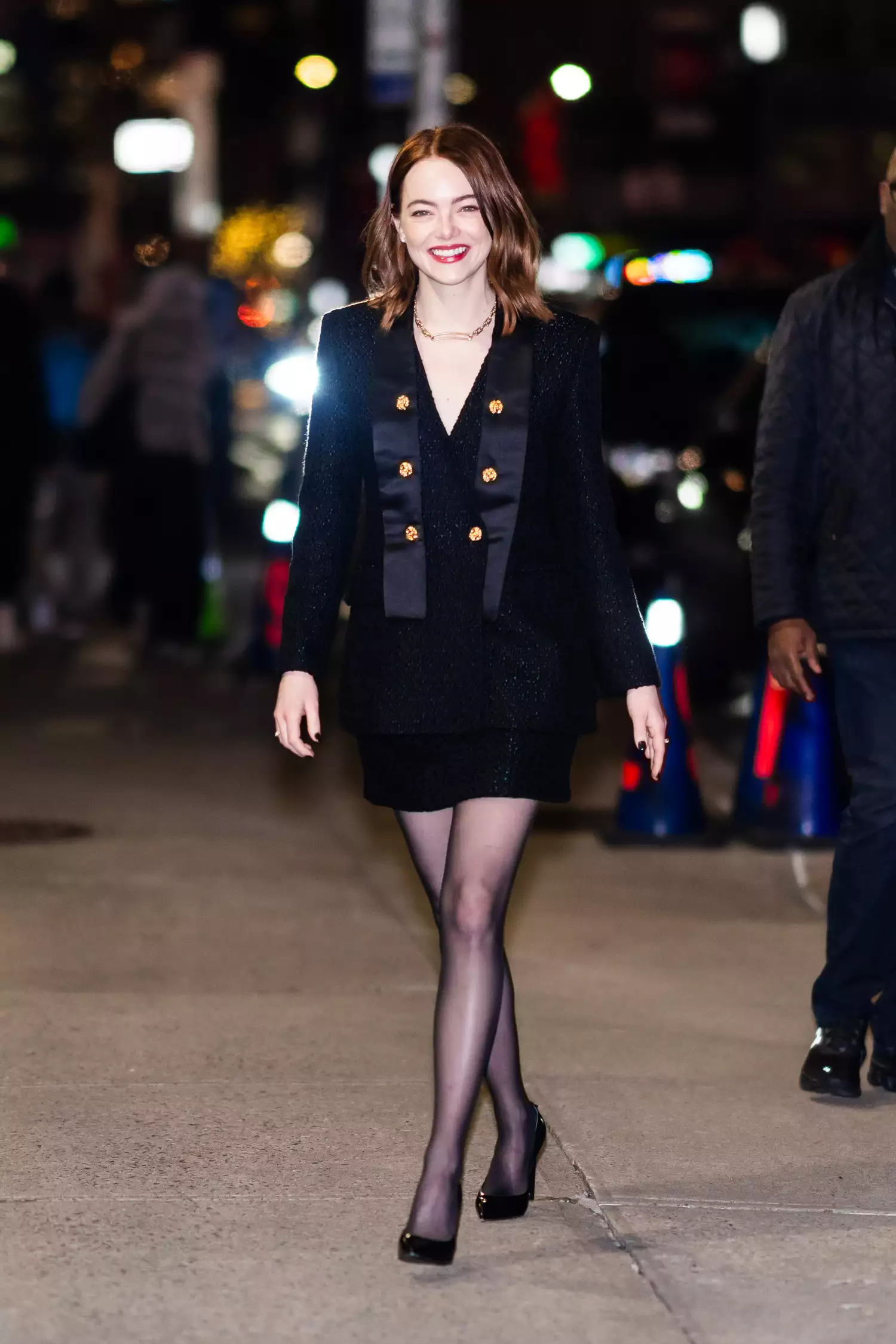 Emma Stone Inspires a Winter Wardrobe Upgrade with This Mini Skirt Hack