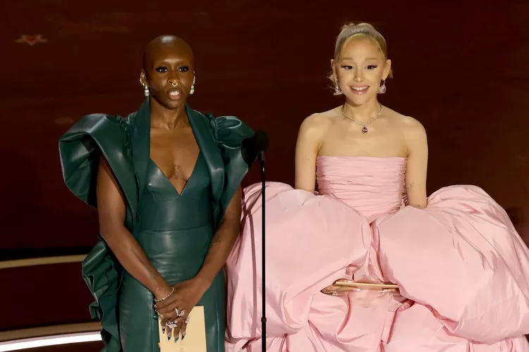Ariana Grande and Cynthia Erivo, Stars of "Wicked," Shine as Presenters at Oscars 2024