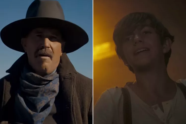 Kevin Costner is bursting with pride as his son Hayes makes his debut on the big screen.